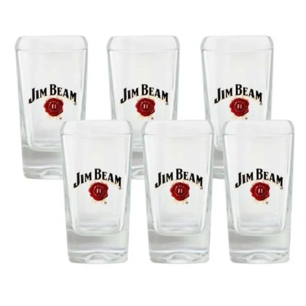 Jim Beam Shot‎ Glass 6 Pack Drinkware Set Party
